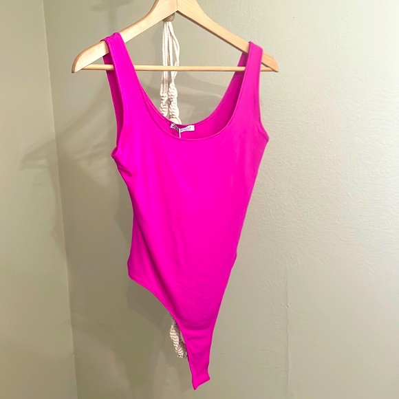 Zara Tops Pink Zara Bodysuit Poshmark